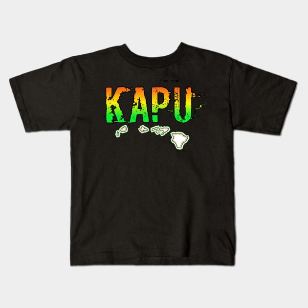 Hawaiian t-shirt designs Kids T-Shirt by Coreoceanart